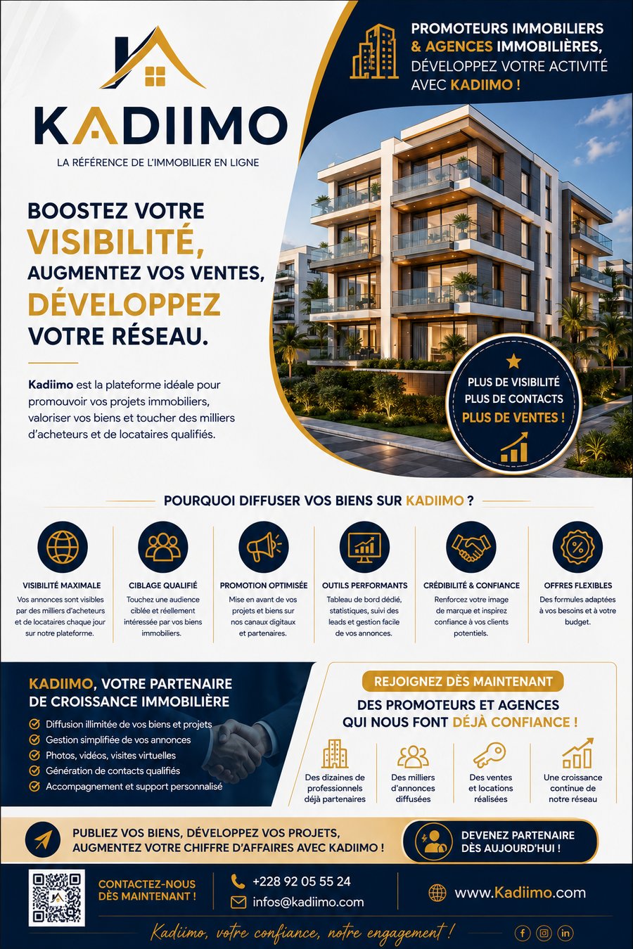 Kadiimo — promoteurs et agences, développez votre activité